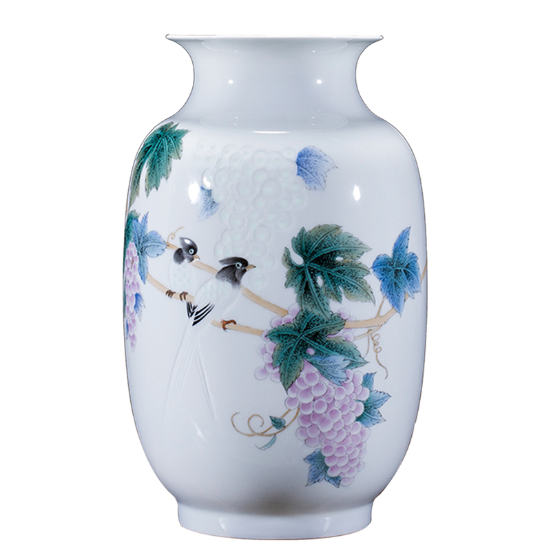 Jingdezhen ceramics furnishing articles hand - made vases, flower arranging fruit fragrance of new Chinese style household handicraft ornament