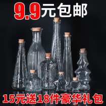 DIY wishing bottle wooden stopper creative star bottle drifting bottle lucky star absorbing water beads rainbow bottle material
