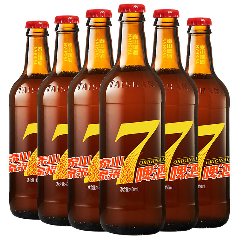 泰山原浆啤酒七天鲜活6瓶(热品库)