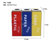 Sorting garbage bins to make custom discarded masks special recycling bins