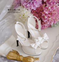 1 3 BJD shoes SD GR 16 female DD AS Dragon soul high heel Japanese bow sandals