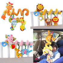 Crib hanging animal bed around trolley pendant 01-year-old baby sitting car safety seat appeasing hanging toy