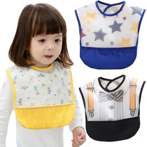 Baby waterproof and free of washing around the mouth for babys baby eating pocket pure cotton saliva for a spat with a bag of water