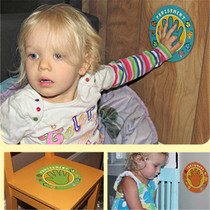 European and American children baby punishment for doing wrong palm stickers thinking stickers Western family education naughty child methods