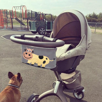 Baby stroller hanging bag High landscape car storage hanging basket Newborn baby out of the household supplies Diaper bottle hanging bag