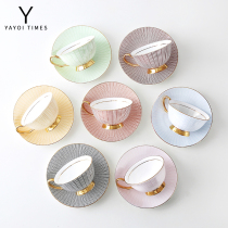 Yayoi Era Infinite bone China coffee cup and saucer ins Nordic simple creative exquisite afternoon tea Ceramic cup Water cup