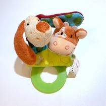 Baby Pacification Toy Small Baby Rocking Bell Cute Little Animal Stroller Pendant Pull Shock Cloth Doll