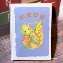 Baby growth memorial book birth diary handmade diy paste photo album newborn baby hand and foot print lanugo collection