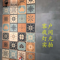 Nordic vintage tiles balcony Bathroom Kitchen antique brick restaurant floor tile background wall tile 300x300