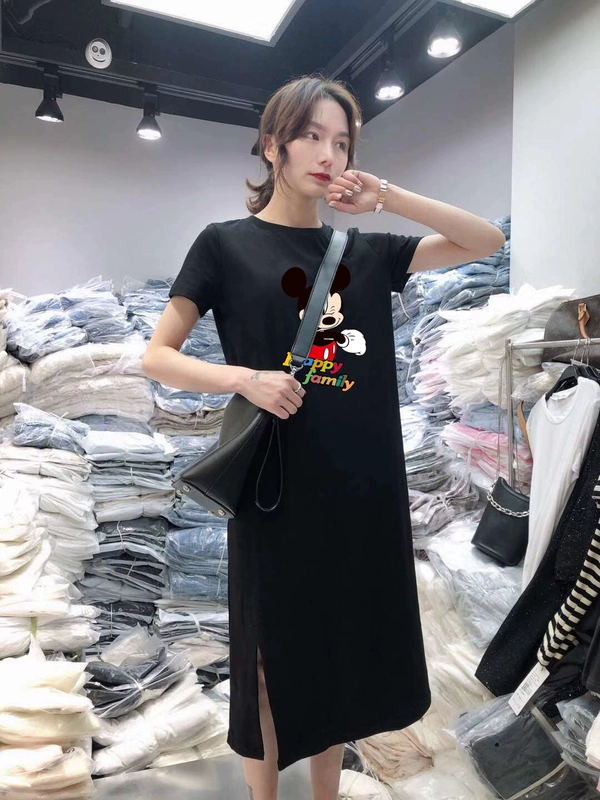 Mickey dress Taobao của phụ nữ giảm giá 9,9 nhân dân tệ miễn phí vận chuyển ưu đãi đặc biệt Chu Chu Tao mật khẩu chín váy dài - Váy dài