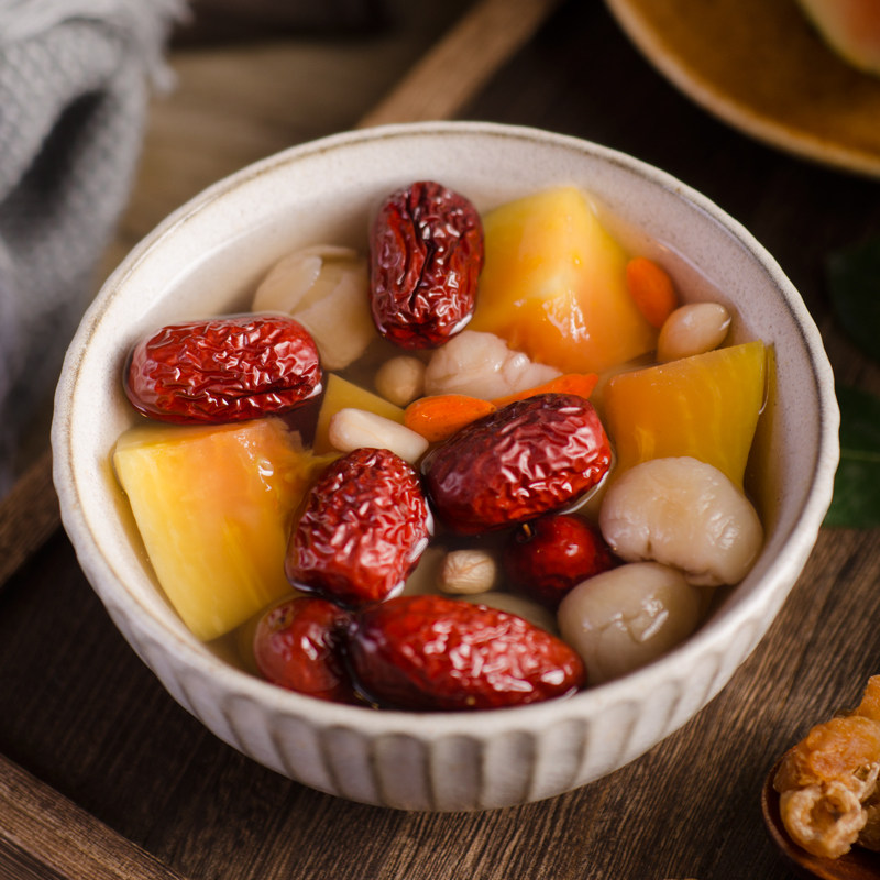 松济堂 花生桂圆炖木瓜糖水 广式煲汤炖汤材料 女人