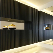 Bamboo fiber grid plate background wall ecological wood siding board Great Wall board balcony ceiling material wall decorative board