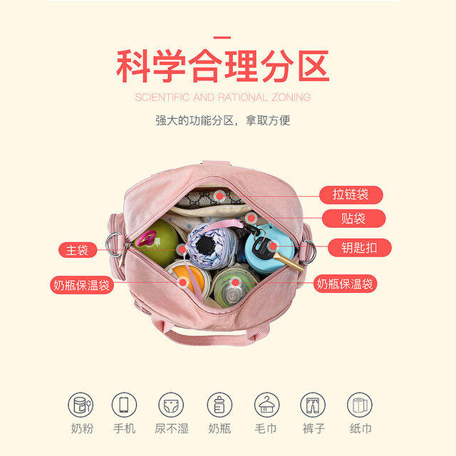 Fashionable Mummy Bag 2020 New Multi-Function Crossbody Small Outing Shoulder Bag Lightweight Mother and Baby Bag Shoulder Women Fashionable Mummy Bag 2020 New Multi-Function Crossbody Small Outing Shoulder Bag Lightweight Mother and Baby Bag Shoulder Women