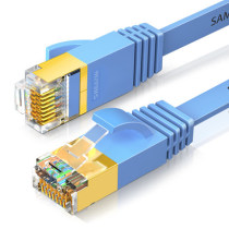 Mountain Zee (SAMZHE) CAT-708B Type CAT7 Type of flat wire gilded shielded double twisted jumper 8 m