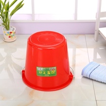 Handwashing plastic bucket large thicker and practical fall-resistant office toilet kitchen bucket bucket