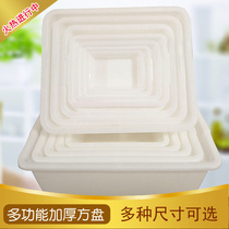 White plastic box rectangular snack spicy hot hot spot to include supermarket kindergarten ice plate thickness display food box