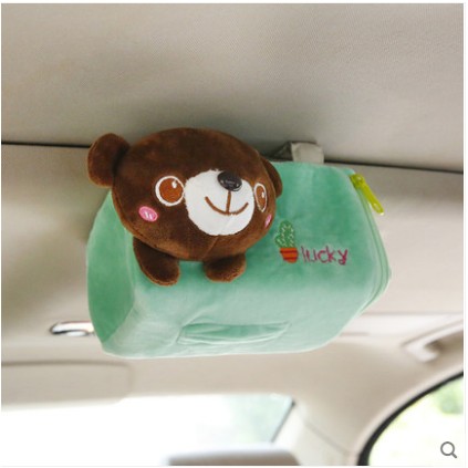 creative car car tissue box car with hanging paper pumping box sun visor sunroof ladies cute car pumping box