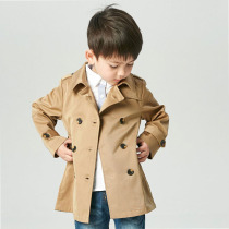 Boy wind clothes spring autumn clothing 2022 new foreign air medium length children jacket boys Han version Leisure Chauded blouses