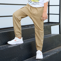 Boys clothing pants 2021 Autumn loaded with children pants spring and autumn beam feet CUHK Tong Boo Ocean Han version Card its color