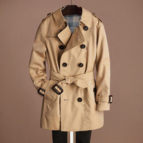 Boys windcoat jacket 2022 new ocean gas spring and autumn cash in Inléon Wind frieze Street in the middle of the long section Childrens handsome children