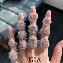 Natural Diamond pink Argyle diamond GIA naked stone customized 30 fen 50 1 karat ring necklace