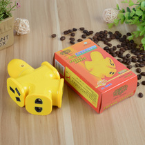 16A one-piece rubber-coated molding project ground drag socket wireless plug double copper strip row plug human-type drag wire board