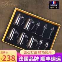 Crystal white wine glass Glass small mouthful glass White wine glass Wine dispenser Wine set Goblet Glass lettering set