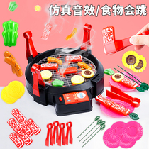 Childrens barbecue toy set over the house simulation kitchenette girl barbecue boy skewer baby cooking kitchenware