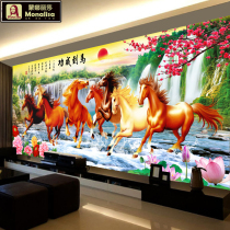 8 Jun Tutu cross embroidered 2021 new living room line embroidered horse to successful landscape painting scenery and greatly self-embroidered