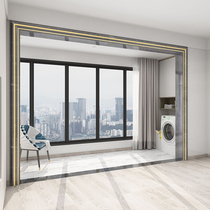 Artificial marble aluminum alloy door frame window bay window pass elevator custom balcony edge door cover stone line