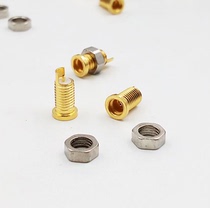 Custom universal universal Shure pin socket female seat mmcx pure copper gold plated built-in thread nut mini
