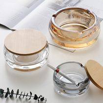 Light Extravagant Crystal Glass Ashtrays Home Living Room Ashtrays Smoke Disc Personality Trends Office Ashtrays Gifts