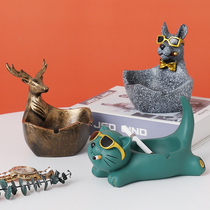 Creative Cartoon Resin Minimalist Personality Fashion Anti Fly Ash Living Room Home Office Eu Style Tide Ashtray