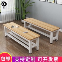 Wooden shower room Dressing room aisle Home wall bed tail stool Gym shoe stool Long stool Modern and simple