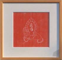 Ha-character rubbings town house beautification room