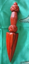 Collection of small-leaf red sandalwood carved pubas (large)
