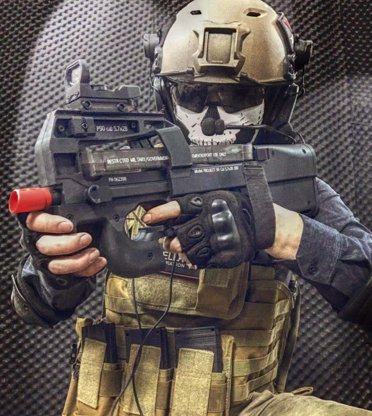 水弹枪兵锋p90爆改金属改装美化魔改电动连发真人cs冲锋玩具抢mp5