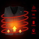 Japanese smart thermostat heating vest male vest female charging fever heating body warm clothes waistcoat jacket Japanese smart thermostat heating vest male vest female charging fever heating body warm clothes waistcoat jacket
