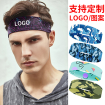 Yoga Sports Hair with Custom logo Running Sweat Headscarf Indie Ice Silk Stop Sweat with Gift Marathon reservation