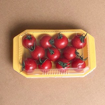100 fruit packaging boxes disposable covered transparent fruit and vegetable box Cherry Saint-female fruit carte chicot