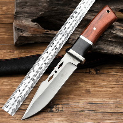 Cutter anti-body cold weapon Outdoor Small Knife Tritium Gas Knife Gfighting Tactical Knife Game Army Knife Straight Knife Open Blade Army Knife