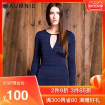 AUMNIE Aomini womens long sleeve sports shirt hollow sexy body yoga clothes fitness running mystery t-shirt