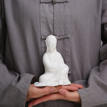 Master Wang Wenxus original works are free from Guanyin new Chinese white porcelain ceramics Zen ornaments room decorations