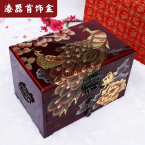 Yuci Pingyao lacquerware jewelry makeup storage box wedding gifts birthday friends leading customers abroad gifts