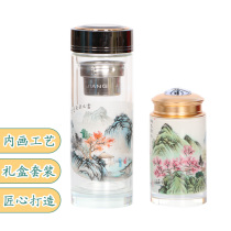 Royal gift inside painting nose water Cup Traditional Handicraft ornaments Teachers Day Mid-Autumn Festival gift opening to foreign friends