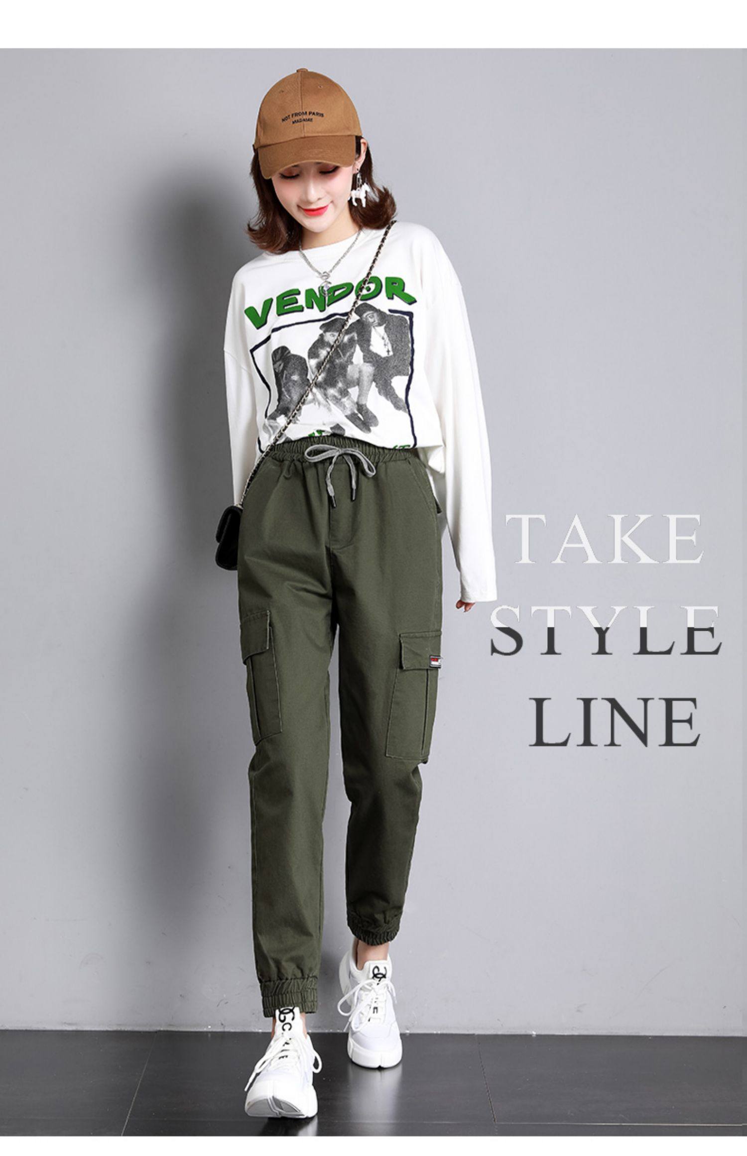 加长版工装裤女宽松夏薄款180高个子女生长裤气质女装170-175套装