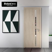 Boloni custom interior doors modern bedroom kitchen bathroom flat solid wood glass door set deposit Reno