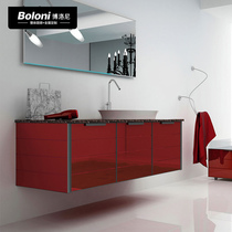 Boloni custom bathroom cabinet combination beautiful light luxury bathroom bathroom storage cabinet custom prepaid Brazil