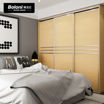 Boloni custom whole wardrobe European bedroom combination sliding door door big wardrobe cloakroom customized prepaid