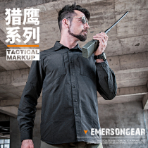 Paving eagle outdoor quick-drying shirt mens autumn and winter wear-resistant breathable army fan tactical long-sleeved shirt Commuter quick-drying shirt
